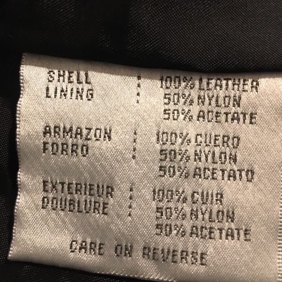 Nine West Black Leather Jacket - Picture 5 of 6